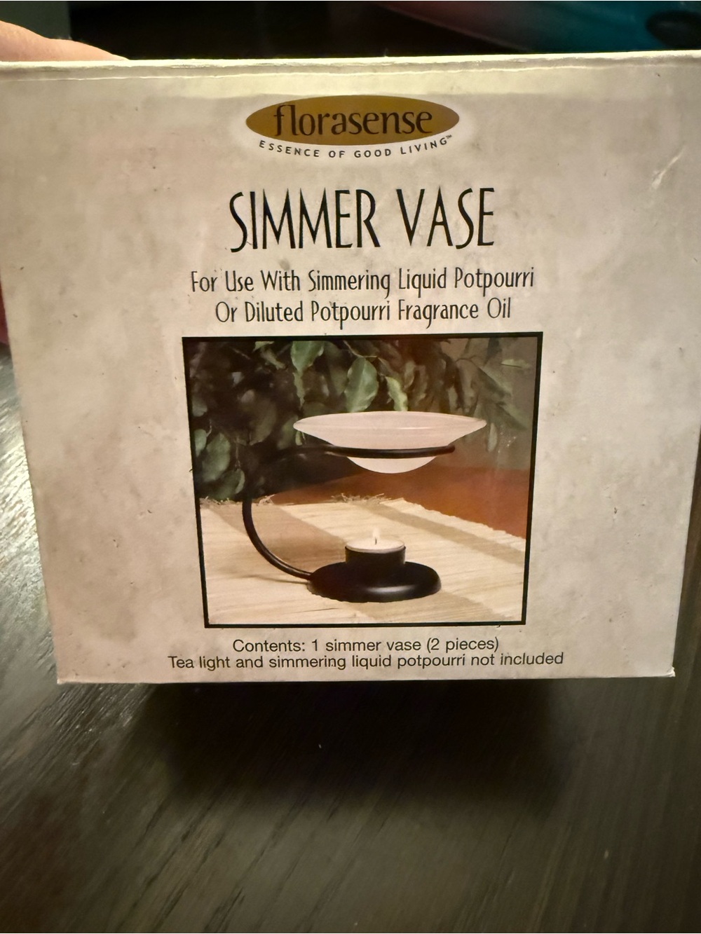 Black Simmer Vase for Potpourri